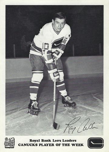 1970-71 Royal Bank Vancouver Canucks #NNO Ray Cullen Front