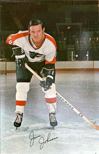 1970-71 Philadelphia Flyers Postcards #NNO Jim Johnson Front