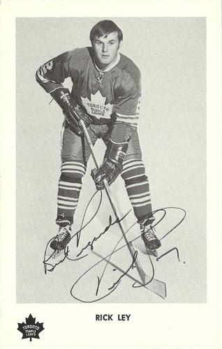 1970-71 Toronto Maple Leafs #NNO Rick Ley Front