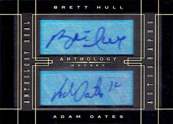 2015-16 Panini Anthology - Anthology Dual Autograph Holo Gold #A2-14 Brett Hull / Adam Oates Front