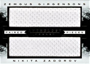 2015-16 Panini Anthology - Paired Pieces #PP-GZ Zemgus Girgensons / Nikita Zadorov Front