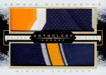 2015-16 Panini Anthology - Paired Pieces Prime #PP-GZ Zemgus Girgensons / Nikita Zadorov Front