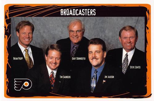 2001-02 Philadelphia Flyers #NNO Broadcasters Front