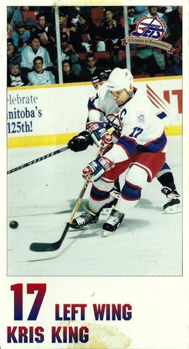 1995-96 Winnipeg Jets #11 Kris King Front