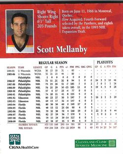 1999-00 Cigna Florida Panthers #13 Scott Mellanby Back