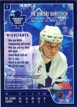 2000-01 Pizza Pizza Toronto Maple Leafs #1 Dmitri Khristich Back