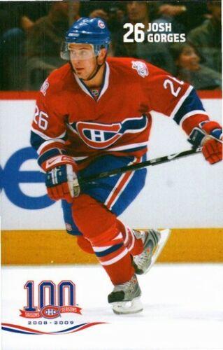 2008-09 Montreal Canadiens #NNO Josh Gorges Front