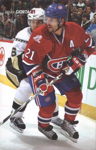 2009-10 Montreal Canadiens Postcards #NNO Brian Gionta Front