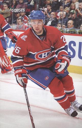 2009-10 Montreal Canadiens Postcards #NNO Josh Gorges Front