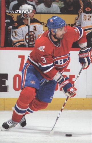 2009-10 Montreal Canadiens Postcards #NNO Ryan O'Byrne Front
