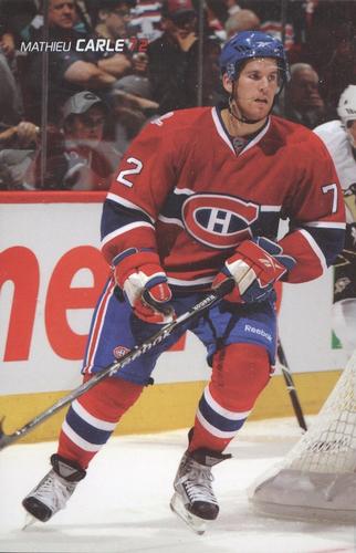 2009-10 Montreal Canadiens Postcards #NNO Mathieu Carle Front
