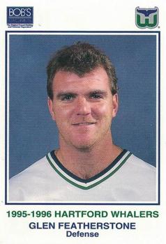 1995-96 Bob's Stores Hartford Whalers Kids Club #NNO Glen Featherstone Front