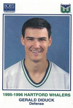 1995-96 Bob's Stores Hartford Whalers Kids Club #NNO Gerald Diduck Front