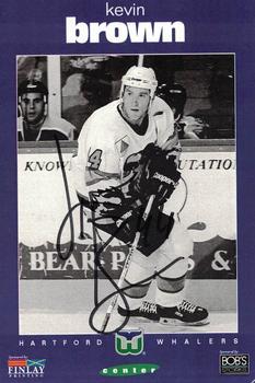 1996-97 Kids Club Hartford Whalers #NNO Kevin Brown Front