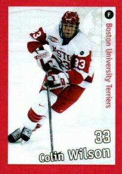 2008-09 Boston University Terriers (NCAA) #NNO Colin Wilson Front