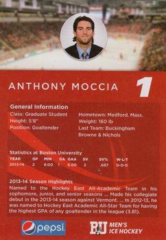 2014-15 Pepsi Boston University Terriers (NCAA) #NNO Anthony Moccia Back