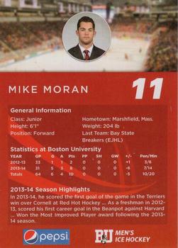 2014-15 Pepsi Boston University Terriers (NCAA) #NNO Michael Moran Back