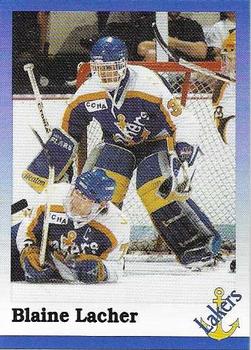 1992-93 Lake Superior State Lakers (NCAA) #NNO Blaine Lacher Front