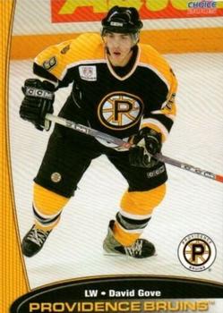 2004-05 Choice Providence Bruins (AHL) #8 David Gove Front