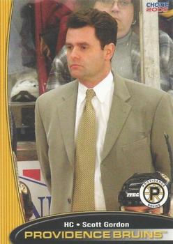 2004-05 Choice Providence Bruins (AHL) #23 Scott Gordon Front