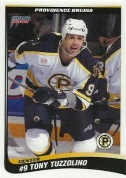 2001-02 Choice Providence Bruins (AHL) #8 Tony Tuzzolino Front