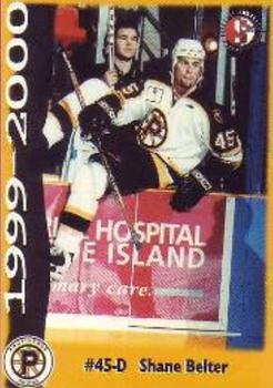 1999-00 SplitSecond Providence Bruins (AHL) #NNO Shane Belter Front