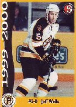 1999-00 SplitSecond Providence Bruins (AHL) #NNO Jeff Wells Front