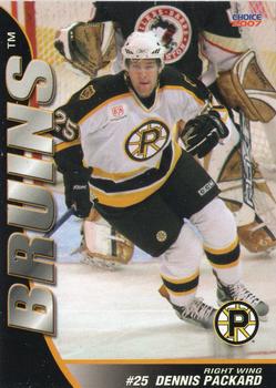 2006-07 Choice Providence Bruins (AHL) #12 Dennis Packard Front