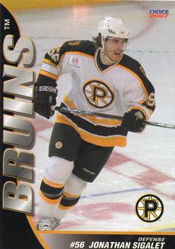 2006-07 Choice Providence Bruins (AHL) #16 Jonathan Sigalet Front