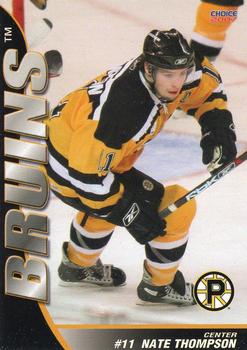 2006-07 Choice Providence Bruins (AHL) #21 Nate Thompson Front