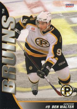 2006-07 Choice Providence Bruins (AHL) #24 Ben Walter Front