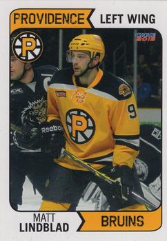 2014-15 Choice Providence Bruins (AHL) #14 Matt Lindblad Front