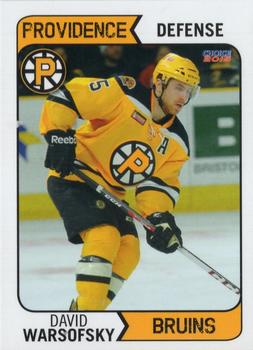 2014-15 Choice Providence Bruins (AHL) #25 David Warsofsky Front