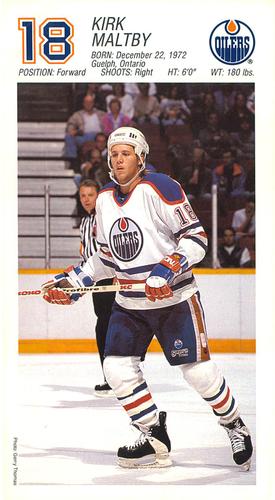 1993-94 Edmonton Oilers #NNO Kirk Maltby Front