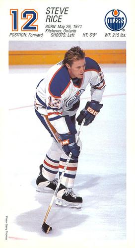 1993-94 Edmonton Oilers #NNO Steven Rice Front