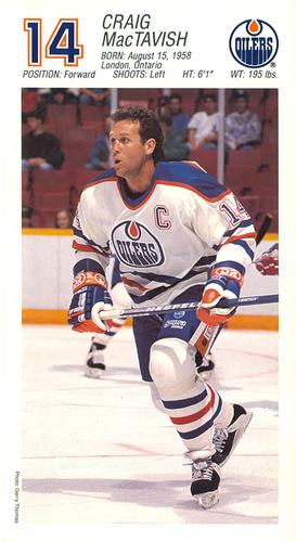 1993-94 Edmonton Oilers #NNO Craig MacTavish Front