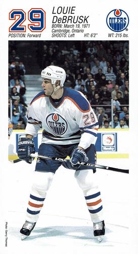 1994-95 Edmonton Oilers #NNO Louie DeBrusk Front