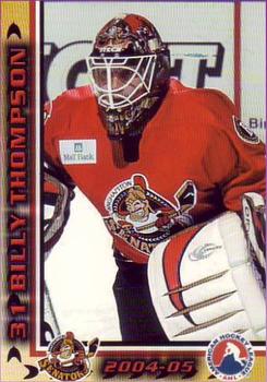 2004-05 Binghamton Senators (AHL) #NNO Billy Thompson Front
