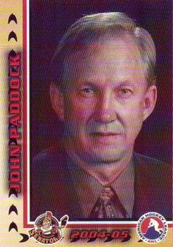 2004-05 Binghamton Senators (AHL) #NNO John Paddock Front
