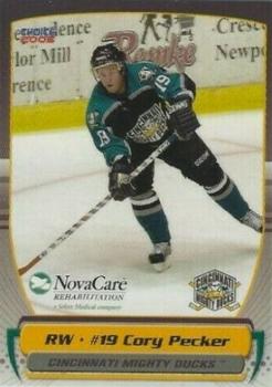 2004-05 Choice Cincinnati Mighty Ducks (AHL) #19 Cory Pecker Front