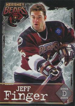 2004-05 Hershey Bears (AHL) #10 Jeff Finger Front