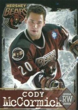 2004-05 Hershey Bears (AHL) #19 Cody McCormick Front