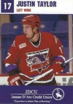 2004-05 JDCU/Photo Album Lowell Lock Monsters (AHL) #22 Justin Taylor Front