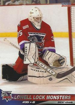 2004-05 Choice Lowell Lock Monsters (AHL) #12 Brent Krahn Front