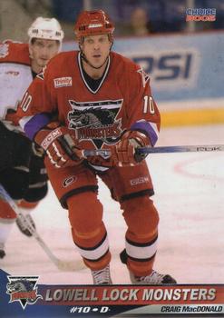2004-05 Choice Lowell Lock Monsters (AHL) #15 Craig MacDonald Front