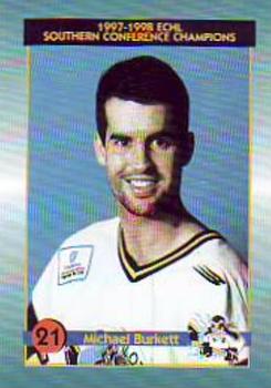 1997-98 Pensacola Ice Pilots (ECHL) #4 Michael Burkett Front
