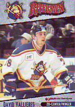 1997-98 Multi-Ad Peoria Rivermen (ECHL) #18 David Vallieres Front