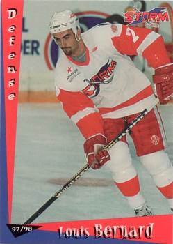 1997-98 Grandstand Toledo Storm (ECHL) #NNO Louis Bernard Front