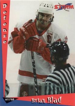 1997-98 Grandstand Toledo Storm (ECHL) #NNO Brian Blad Front