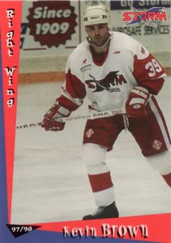 1997-98 Grandstand Toledo Storm (ECHL) #NNO Kevin Brown Front